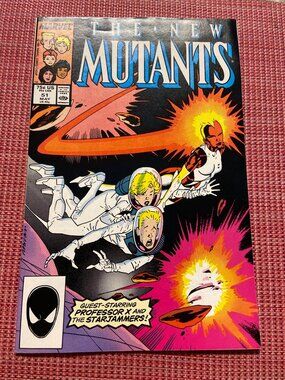 New Mutants #51 (1987) Marvel Comic Professor X Starjammers VF X-Men Direct